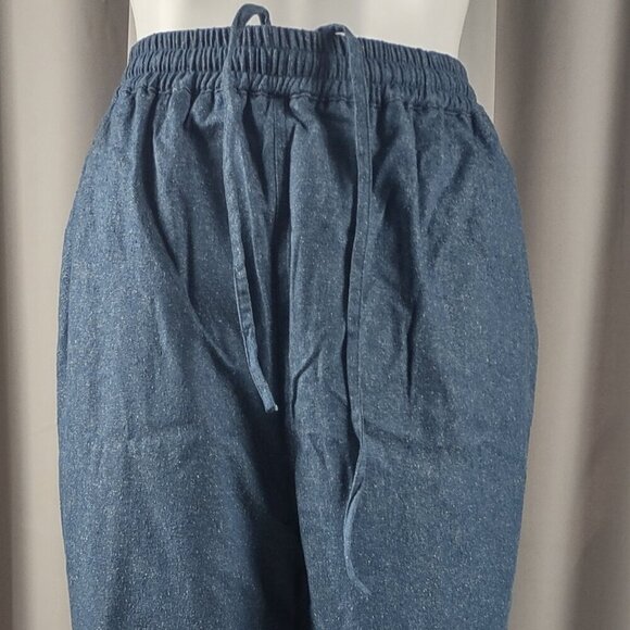 Great Cavalier by St. Paul 100% Silk Vintage 2-Piece Blue Lounge Set Women’s XL - Picture 8 of 16